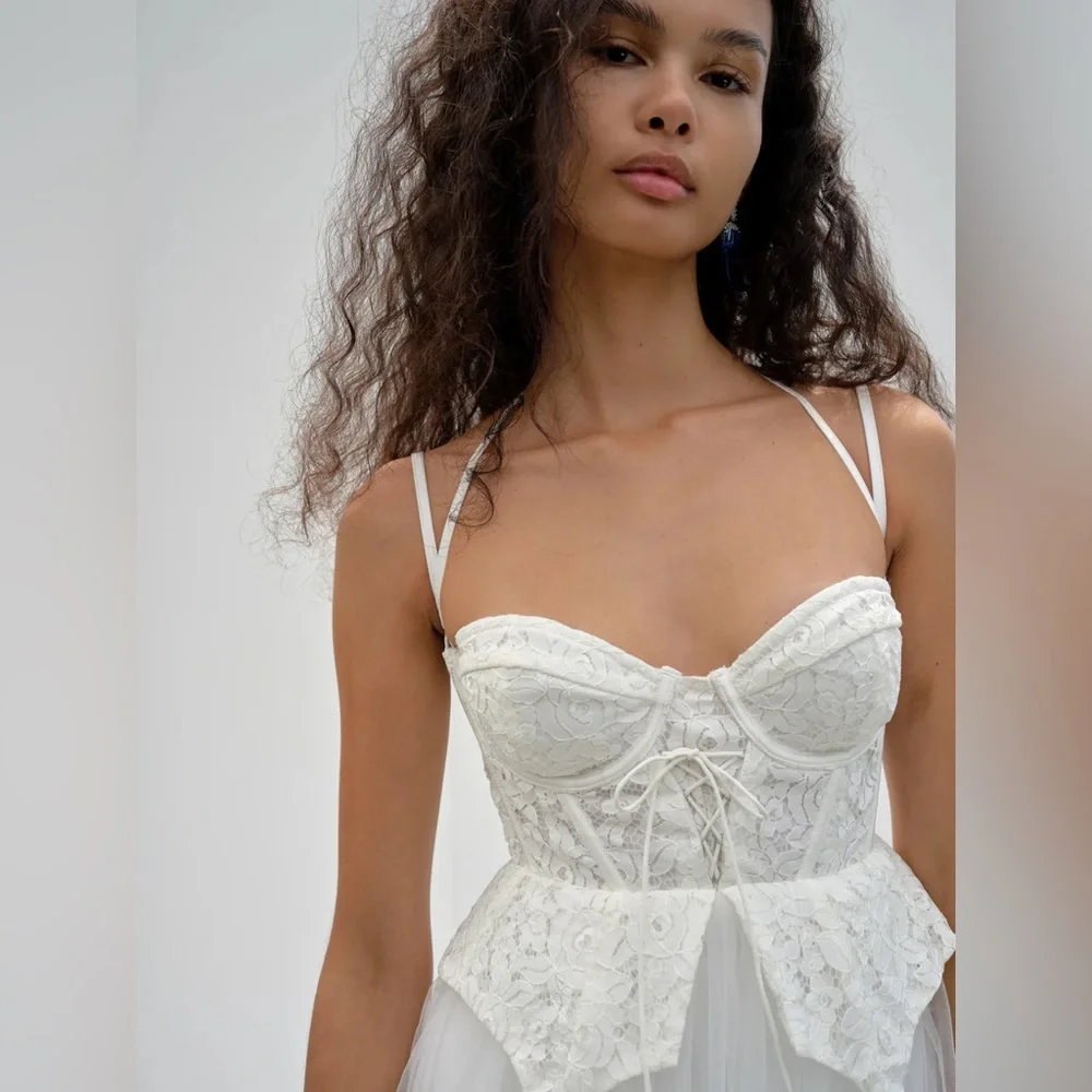 NWT For Love and Lemons Lily Bridal Dress - Picture 2 of 4